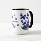Personalisierte Kosmische Schmetterlinge Tasse (VorderseiteRechts)