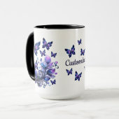 Personalisierte Kosmische Schmetterlinge Tasse (Vorderseite Links)