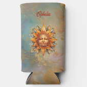 Personalisierte kosmische Sonnenansicht Selters Dosenkühler (Vorderseite)