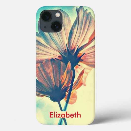 Personalisierte Kosmos-Blume Case-Mate iPhone Hülle (Rückseite)