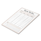 Personalisierte Kosten Notizblock (angewinkelt)