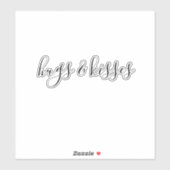 Personalisierte Kostenvoranschläge - Hugs & Kisses Aufkleber (Blatt)