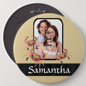 Personalisierte Krabbe Button (Vorne & Hinten)