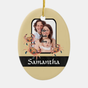 Personalisierte Krabbe Keramikornament