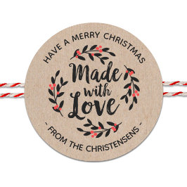 Personalisierte Kraft aus Liebe Runder Aufkleber