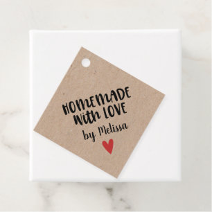 Personalisierte Kraft-Hausgemachte mit Liebe-Gesch Geschenkanhänger