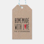 Personalisierte Kraft-Hütte mit Liebe Geschenkanhänger (Vorderseite)