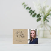 Personalisierte Kraft Paper I verkauft Real Anwese Visitenkarte (Stehend Vorderseite)