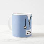 Personalisierte Krankengeschenke Kaffeetasse (Vorderseite Links)