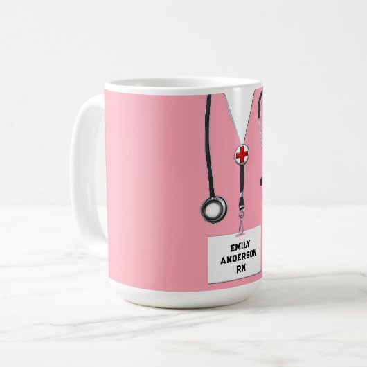 Personalisierte Krankengeschenke Kaffeetasse (Vorderseite Links)