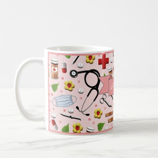 Personalisierte Krankengeschenke Kaffeetasse (Links)