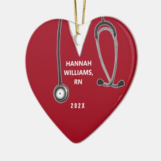 Personalisierte Krankengeschenke Keramik Ornament (Links)
