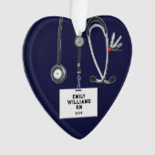 Personalisierte Krankengeschenke Ornament (Vorderseite)