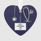 Personalisierte Krankengeschenke Ornament (Rückseite)
