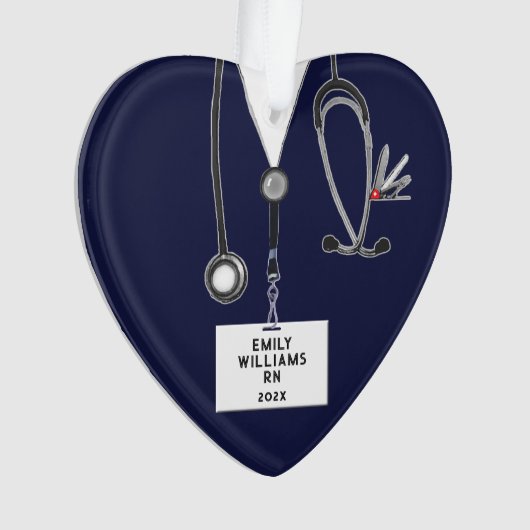 Personalisierte Krankengeschenke Ornament (Vorderseite)