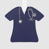 Personalisierte Krankengeschenke Ornament (Rückseite)