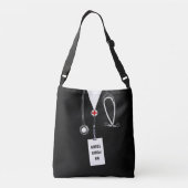 Personalisierte Krankengeschenktasche Tragetaschen Mit Langen Trägern (Rückseite)