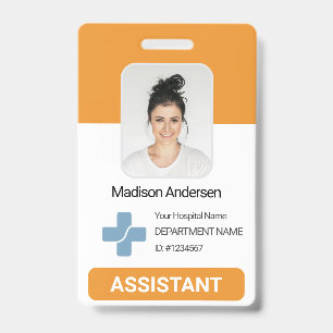 Personalisierte Krankenhausmitarbeiter-Foto-QR-Bar Ausweis
