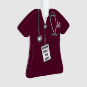 Personalisierte Krankenpflege Ornament (Vorderseite)