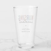 Personalisierte Krankenpfleger Glas (Rückseite)