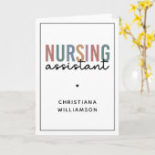 Personalisierte Krankenpfleger Karte (Gelbe Blume)