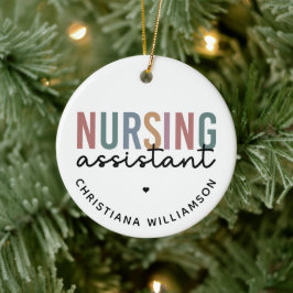 Personalisierte Krankenpfleger Keramik Ornament