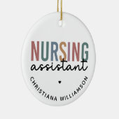 Personalisierte Krankenpfleger Keramik Ornament (Rechts)