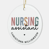 Personalisierte Krankenpfleger Keramik Ornament (Links)
