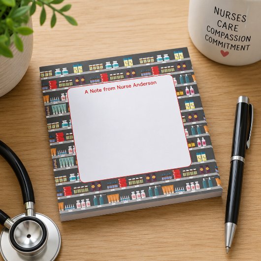 Personalisierte Krankenpfleger-Notizzettel Post-it Klebezettel