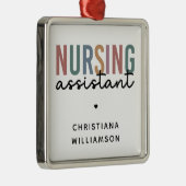 Personalisierte Krankenpfleger Ornament Aus Metall (Rechts)