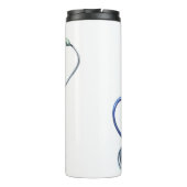 Personalisierte Krankenpfleger Retro NP Namensschi Thermosbecher (Rückseite)