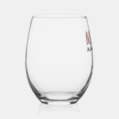 Personalisierte Krankenpfleger Weinglas Ohne Stiel (Rechts)