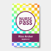 Personalisierte Krankenpflegerkarte Ausweis (Rückseite)