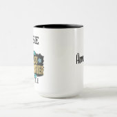 PERSONALISIERTE KRANKENSCHWESTER Badass Tasse (Zentrum)