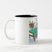 Personalisierte Krankenschwester - Cartoon männlic Zweifarbige Tasse (Links)