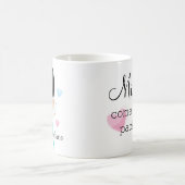 Personalisierte Krankenschwester des schwarzen Kaffeetasse (Mittel)