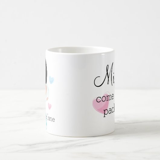 Personalisierte Krankenschwester des schwarzen Kaffeetasse (Mittel)