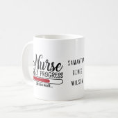 Personalisierte Krankenschwester in der Kinderheil Kaffeetasse (Vorderseite Links)