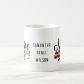 Personalisierte Krankenschwester in der Kinderheil Kaffeetasse (Mittel)