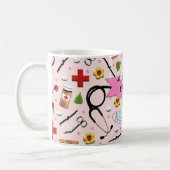 Personalisierte Krankenschwester Kaffeetasse (Links)
