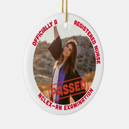 personalisierte Krankenschwester Keramik Ornament (Rechts)