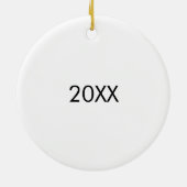 personalisierte Krankenschwester Keramik Ornament (Hinten)