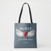 Personalisierte Krankenschwester Medical Angel Win Tasche (Vorderseite)