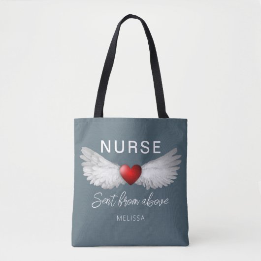 Personalisierte Krankenschwester Medical Angel Win Tasche (Vorderseite)