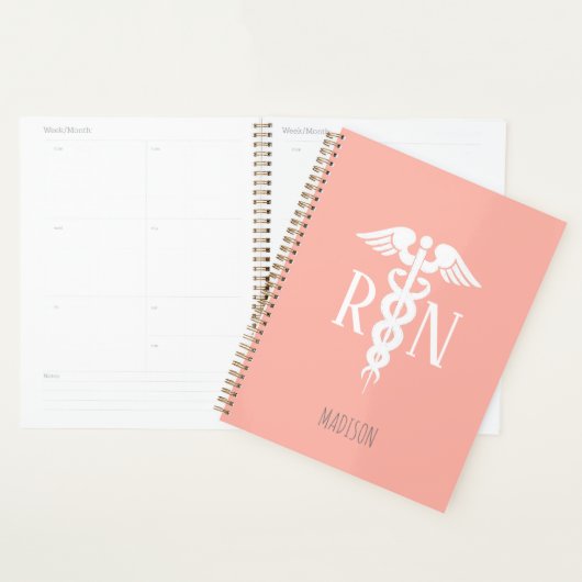 Personalisierte Krankenschwester Medical Coral Pin Planer (Anzeige)