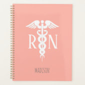 Personalisierte Krankenschwester Medical Coral Pin Planer (Vorderseite)