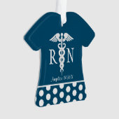Personalisierte Krankenschwester-medizinische Ornament (Vorderseite)