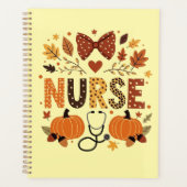 Personalisierte Krankenschwester - Niedliche Kürbi Planer (Vorderseite)