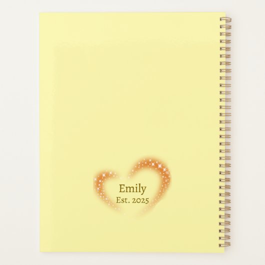 Personalisierte Krankenschwester - Niedliche Kürbi Planer (Rückseite)