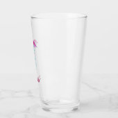 Personalisierte Krankenschwester Retro Rosa Aquama Glas (Links)